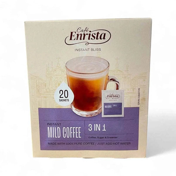 Café Enrista Coffee 3-in-1 Mild Smooth Creamy, Pack of 20, 500g Box.
