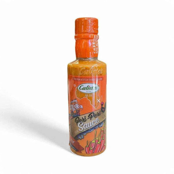 Calisto's Peri Peri Sauce Hot 250ml bottle with fiery Portuguese flavors.