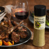 Cape Herb & Spice Garlic & Herb 270g shaker with grilled lamb chops