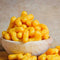 Cheese Curls in a bowl, light and melt-in-your-mouth snack, 150g.