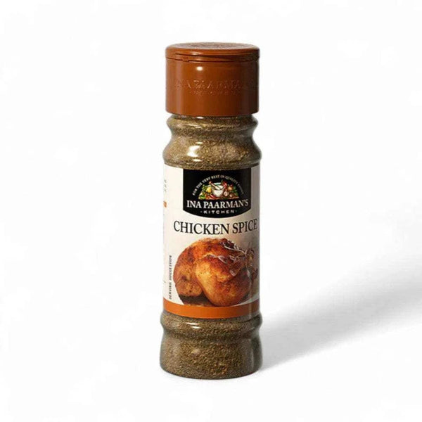 Ina Paarman Chicken Spice 200ml bottle with herbs and spices blend for poultry.