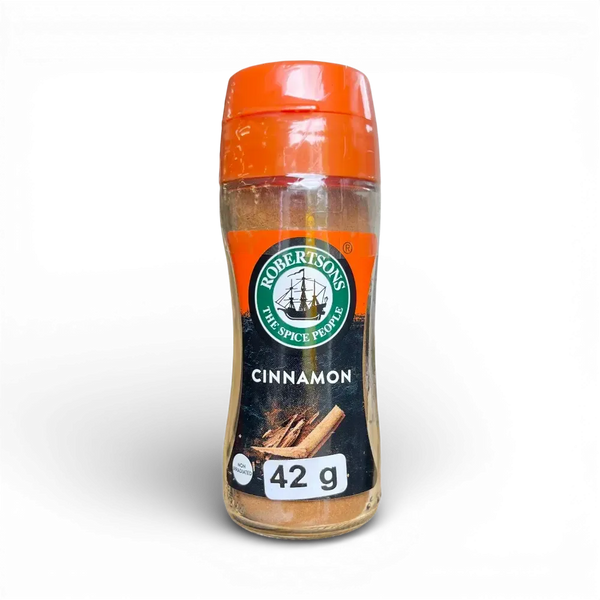 Robertsons Cinnamon Spice 42g shaker bottle with finely ground cinnamon for baking and cooking