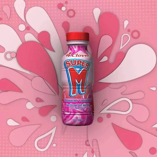 Clover Super M Strawberry milk 300ml product image