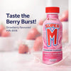 Clover Super M Strawberry milk 300ml bottle label