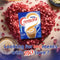 Cremora Coffee Creamer - 750g pack with a heart-shaped design of red roses, promoting creamy and healthy coffee enhancement.