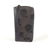 Cotton Road Cotton Road Large Wallet - Grey PU Leather with Embossed Proteas - Something From Home - South African Shop