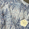 Scarf - Cream with Blue Pattern - Something From Home - South African Shop