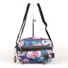 Sling bag -Canvas With Purple Flowers - Something From Home - South African Shop