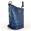 Cotton Road Sling Bag - Navy PU Leather with Weave Effect - Something From Home - South African Shop