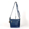 Cotton Road Sling Bag - Navy PU Leather with Weave Effect - Something From Home - South African Shop