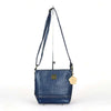 Cotton Road Sling Bag - Navy PU Leather with Weave Effect - Something From Home - South African Shop