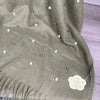Winter Poncho - Green with Pearls - Something From Home - South African Shop