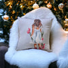 Cushion Cover - Inge's Art Printed Girl with flowers - Something From Home - South African Shop