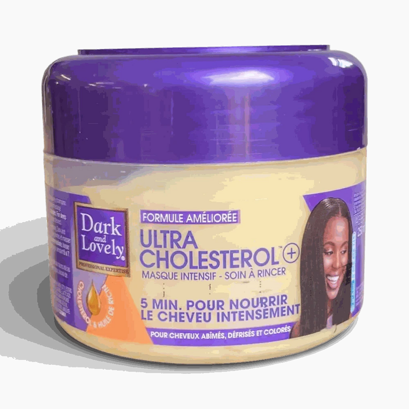 Dark & Lovely Ultra Cholesterol 250ml deep conditioning hair treatment for damaged, relaxed, or color-treated hair, enriched with cholesterol and oils