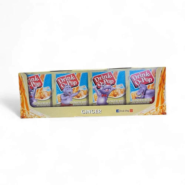 Drink-O-Pop Ginger 5g pack of 72 instant drink mix sachets in box.