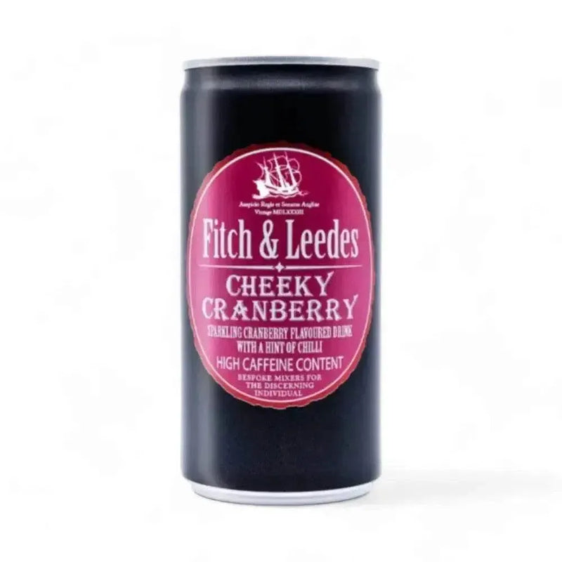 Fitch & Leedes Cranberry 200ml premium mixer can with tart and sweet cranberry flavor