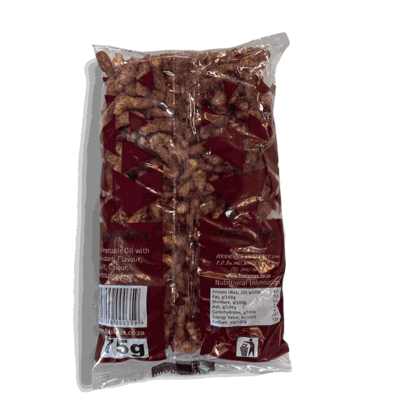 Foxi Nax BBQ flavored snack in 75g packaging