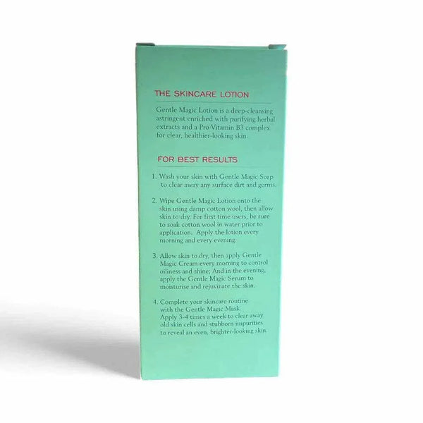 Gentle Magic Skincare Lotion 125ml, deep-cleansing with herbal extracts, Pro-Vitamin B3 for clear skin.