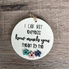 Wooden gift tag with "How Much You Mean To Me" message