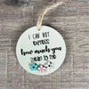 Wooden gift tag with engraved message How Much You Mean To Me