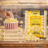 Pack of 3 Jumpin Jack Gourmet Popcorn Butter Seeds microwave popcorn bags 85g each with rich buttery flavor for movie nights and parties