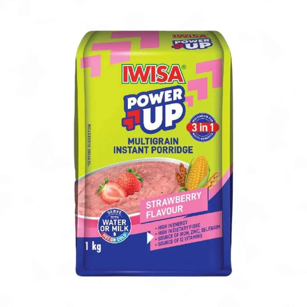 IWISA Multigrain Instant Porridge Strawberry 1kg pack.