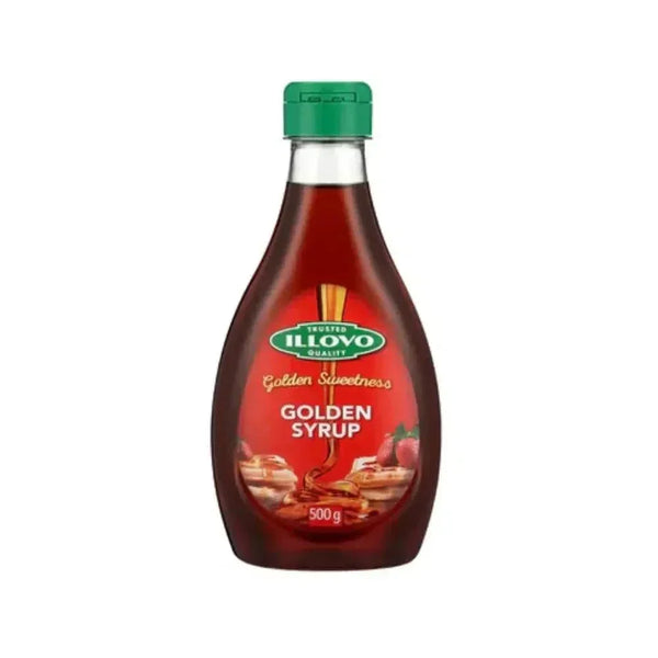 Illovo Squeezy Golden Syrup 500g bottle with smooth, glossy caramel syrup