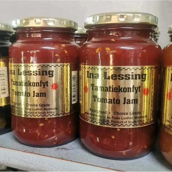 Ina Lessing Tomato Jam 500g jar handcrafted fresh tomato condiment