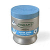 Ingrams Camphor Cream Men's Ultra Cool 450ml container with cooling menthol and moisturizing formula for hands, body, and feet.