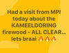 Camel Thorn Firewood - All clear MPI inspection for Kameeldoring firewood.