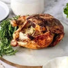 Knorr Cook in Bag Garlic and Rosemary seasoning with cooked roasted chicken.