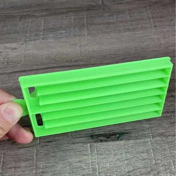 Medium green Koeksister Cutter for traditional braided dough shapes