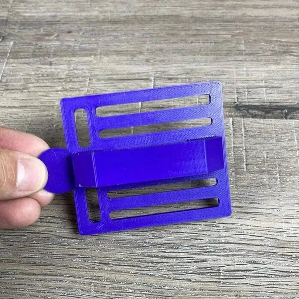 Purple small Koeksister cutter for traditional braided Afrikaans dough pastries