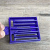 Small purple Koeksister Cutter for easy dough shaping and braiding