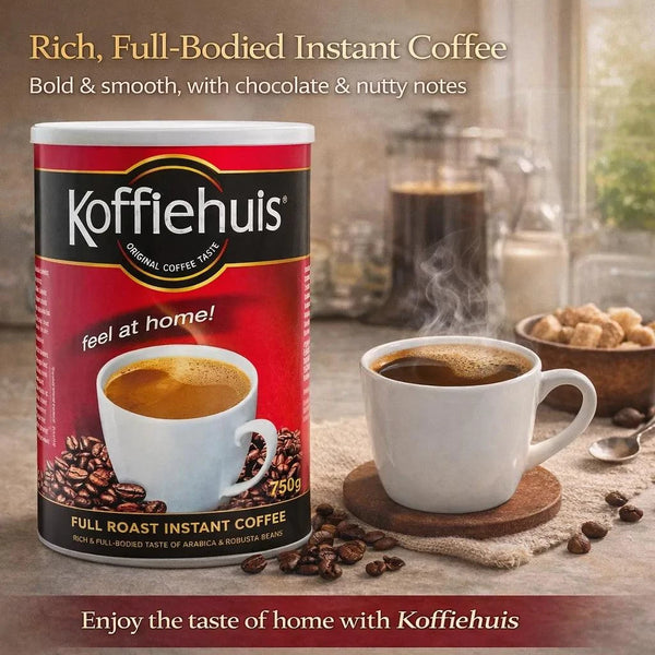 Koffiehuis Full Roast Instant Coffee 750g rich bold Arabica Robusta blend