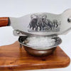 Large Biltong Cutter handmade from solid Kiaat wood for easy biltong slicing