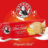 Bakers Red Label Lemon Creams packaging with biscuits and Bakers branding