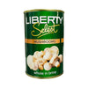 Front of Liberty Select whole mushrooms in brine 400g can