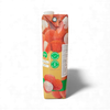 Rhodes 100% Fruit Juice Litchi 1 Litre carton with lychee fruit imagery and nutrition labels