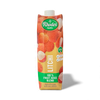 Rhodes 100% Fruit Juice litchi blend carton with lychee images and green label
