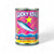 Luckystar Pilchards in Hot Chilli Sauce 400g can with a vibrant pink label and fish illustration.