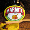 Marmite Yeast Extract 250g jar with open lid showing spread consistency.