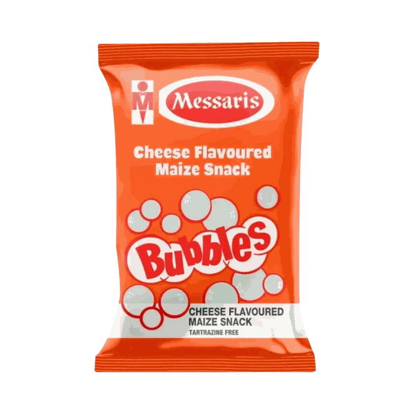 Messaris Bubbles cheese flavoured maize snack 100g pack