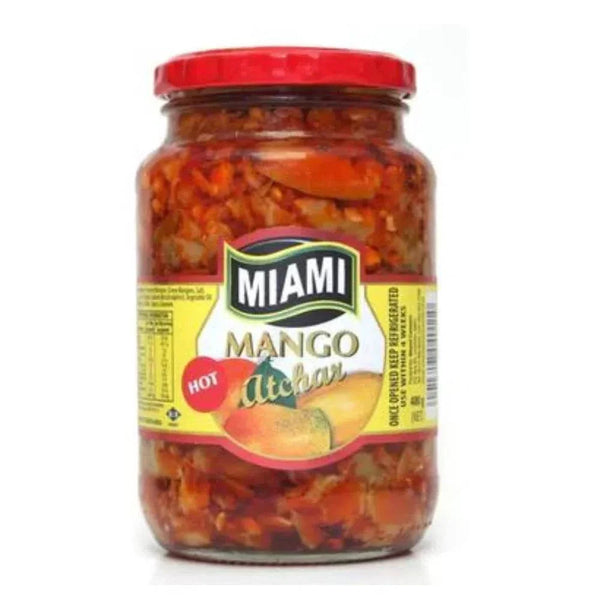 Miami Mango Atchar hot 400g jar with spicy tangy mango condiment