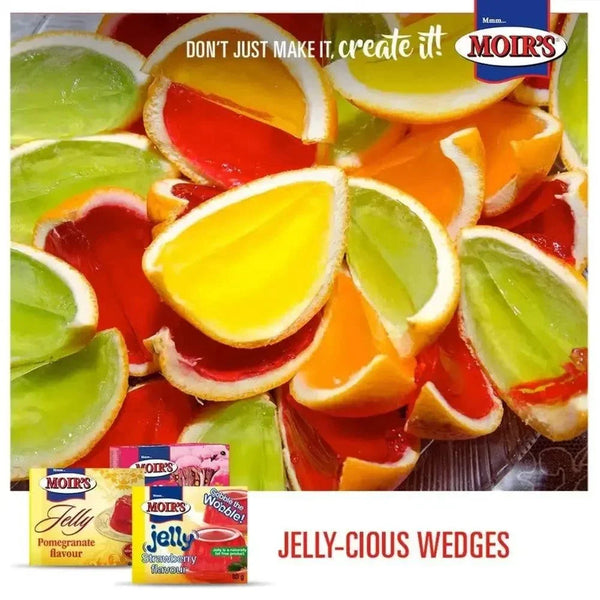 Moir's Cherry Jelly 80g pack with smooth texture and natural cherry flavor, no artificial additives