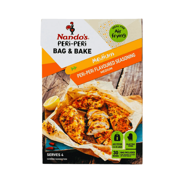Nando's Peri-Peri Bag & Bake Medium seasoning and cooking bag for oven-baked chicken