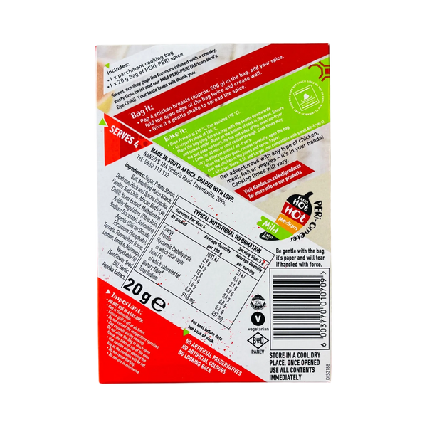Nando's Peri-Peri Bag & Bake Paprika Lime - 20g