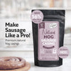 Natural hog casings 32-35mm, 45m pack for homemade sausage making