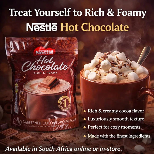 Nestle Hot Chocolate 1kg packet rich creamy chocolate drink powder