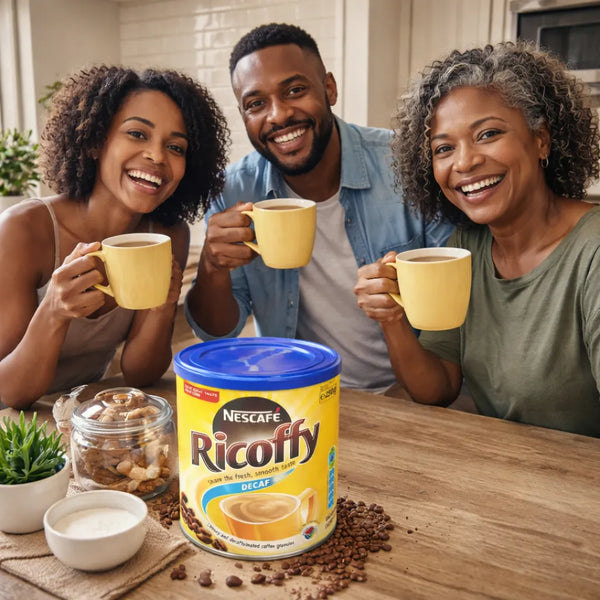 Nestle Ricoffy Decaf Instant Coffee 250g chicory-based South African instant coffee pack